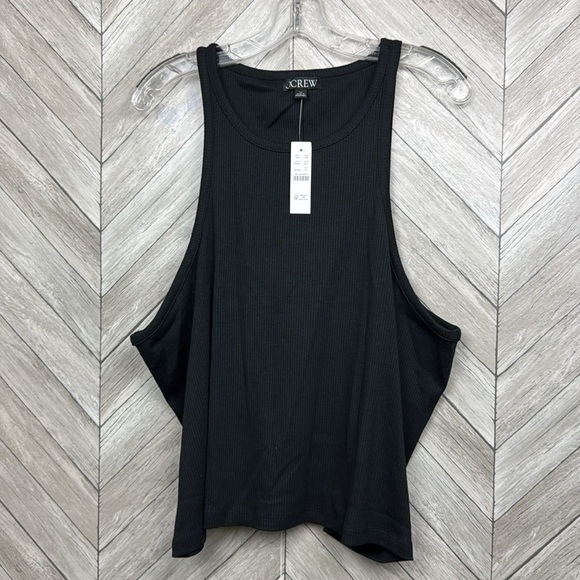 NWT JCrew favorite tank black vintage rib - Picture 5 of 9